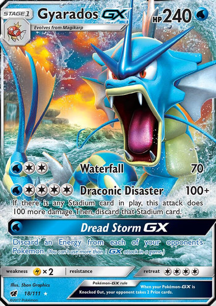 18/111 Gyarados GX - Ultra Rare - Crimson Invasion (CIN)