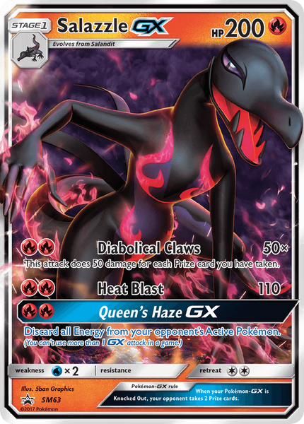 SM63 Salazzle GX - Ultra Rare - Black Star Promo