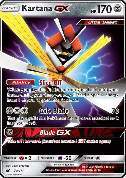 70/111 Kartana GX - Ultra Rare - Crimson Invasion (CIN)