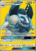 102/111 Alolan Golem GX - Full Art Ultra Rare - Crimson Invasion (CIN)