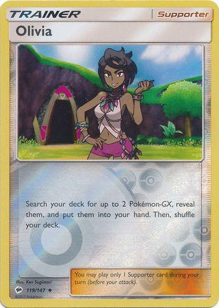 119/147 Olivia - Uncommon Reverse Holo - Burning Shadows (BUS)