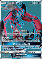 124/131 Yveltal GX - Full Art Ultra Rare - Forbidden Light (FLI)