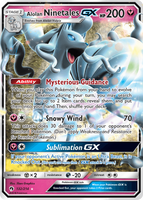 132/214 Alolan Ninetales GX - Ultra Rare - Lost Thunder (LOT)