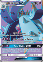 136/145 Toxapex GX - Full Art Ultra Rare - Guardians Rising