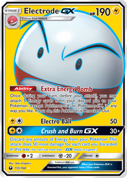 155/168 Electrode GX - Full Art Ultra Rare - Celestial Storm - CES