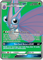 193/214 Venomoth GX - Full Art Ultra Rare - Unbroken Bonds (UNB)