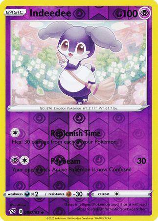 88/192 - Indeedee - Uncommon  Reverse Holo - Rebel Clash (RCL)