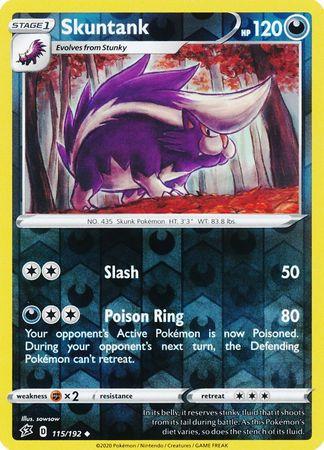 115/192 - Skuntank - Uncommon Reverse Holo - Rebel Clash (RCL)